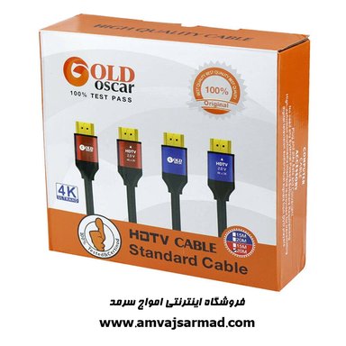 گالری تصاویر کابل HDMI کیفیت تصویر Gold Oscar v2.0- 4K - 2